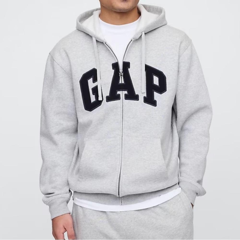 GAP Logo Heritage Hoodie Hooded Full Zip Sweatshirt XXL (Brand NEW )